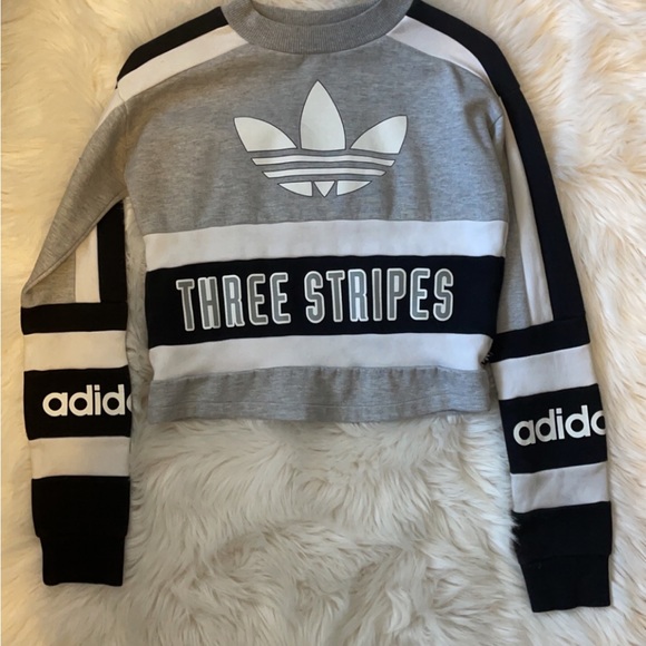 ADIDAS ORIGINALS THREE STRIPES SWEATSHIRT - Picture 4 of 6